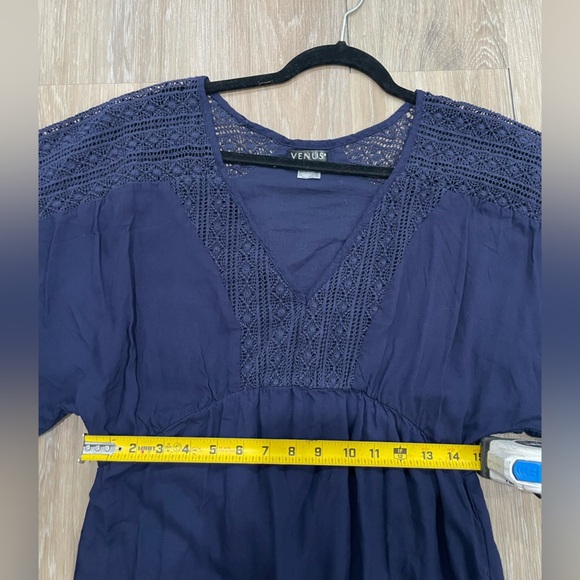 VENUS Navy Long Sleeve Dress - Picture 3 of 9